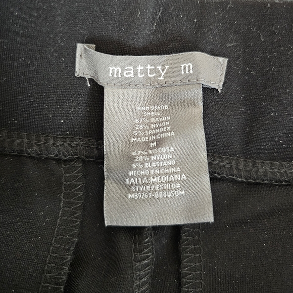 Matty M Black Womens Dress Pants - Picture 6 of 6